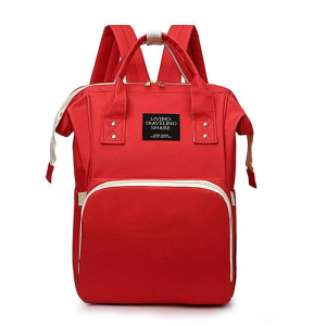 Color Block Backpack Soft Handle Zipper School Student Square Bag Large Capacity Commuting Curved Shoulder Strap Multiple Pocket