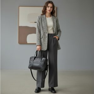 Waterproof PU Leather Student JK Handbag – Unisex Shoulder & Commuter Bag for School, Office, and Daily Use